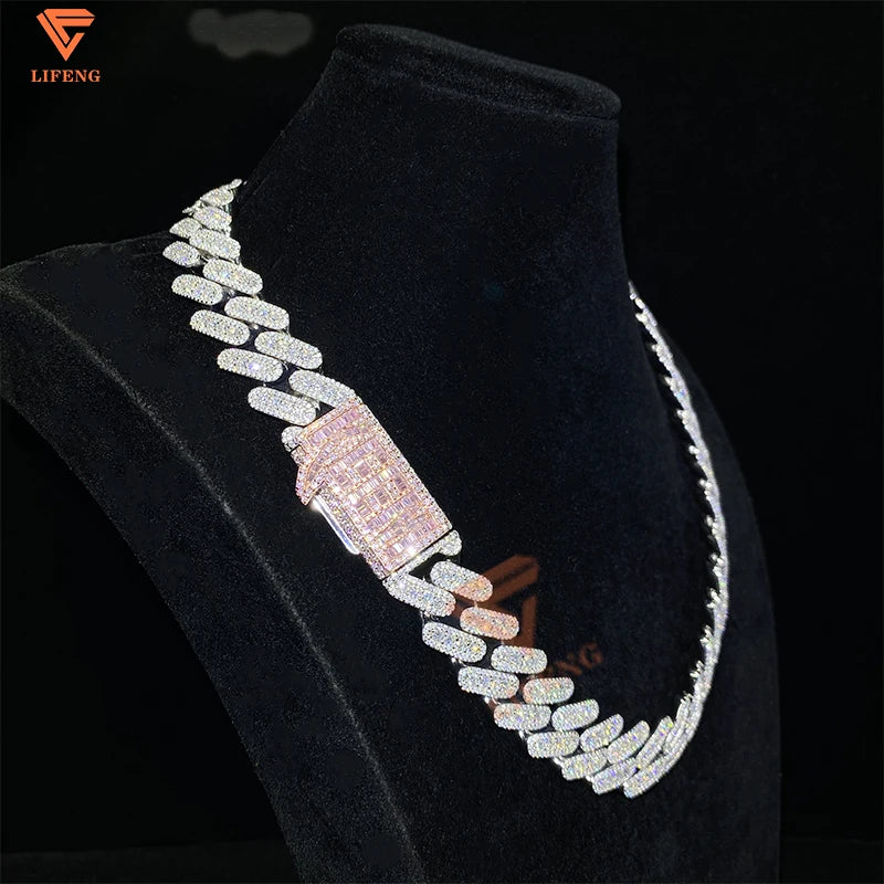 CADENA CUBANA ICED OUT PERSONALIZADA – MOISSANITA VVS S925