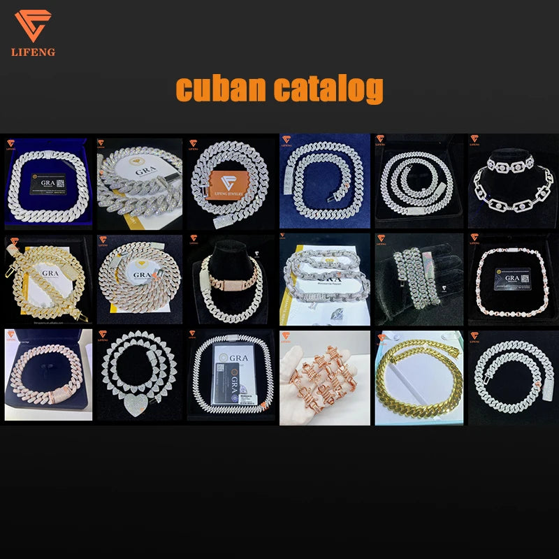 CADENA CUBANA ICED OUT PERSONALIZADA – MOISSANITA VVS S925