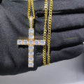 COLGANTE CRUZ ICED OUT CON PIEDRAS – CADENAS ESTILO SOGA, VVS Y MÁS VARIANTES
