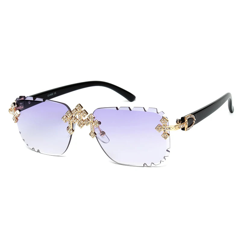 "GAFAS DE SOL CON PIEDRAS BRILLANTES", o "GAFAS CON DIAMANTES SIMULADOS"