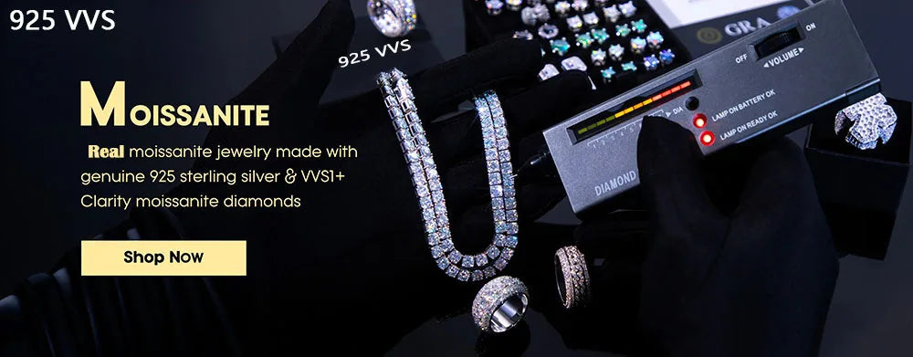 CADENA CUBANA ICED OUT 10 MM EN PLATA 925 CON MOISSANITA VVS
