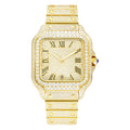    Reloj SEAKOSS de 40 mm con Diamantes de Moissanita, Reloj de Pulsera Mecánico Automático, Estilo Hip Hop, Joyería de Lujo